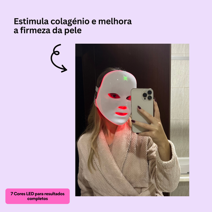 Máscara Facial LED 7 Cores