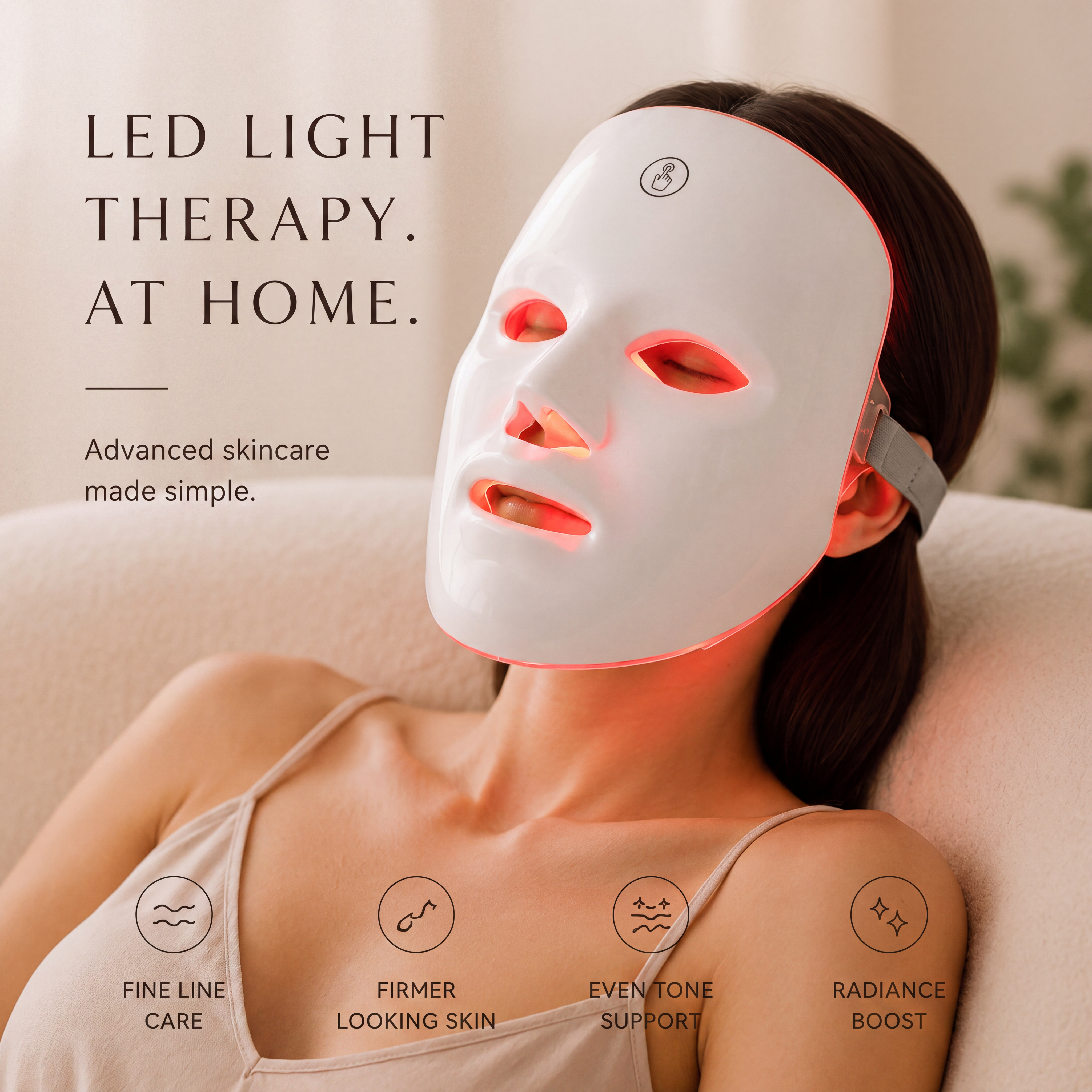 Máscara Facial LED 7 Cores